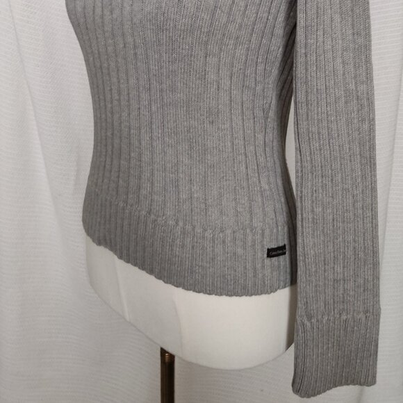 Calvin Klein Jeans‎ pullover gray grey cotton sweater | Size Medium - Picture 3 of 16